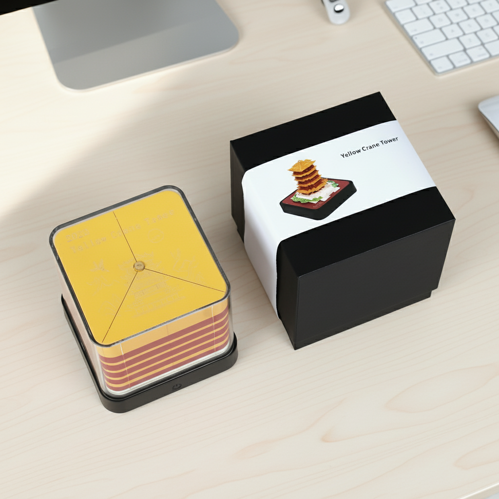 Yellow Tower 3D Calendar 2026 (With Light)