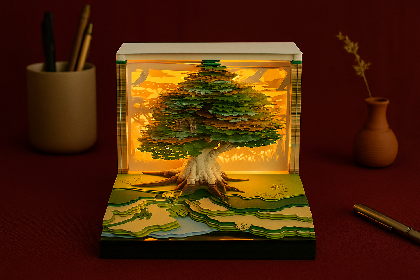 Marriage Tree 3D Calendar 2025 (With Light)