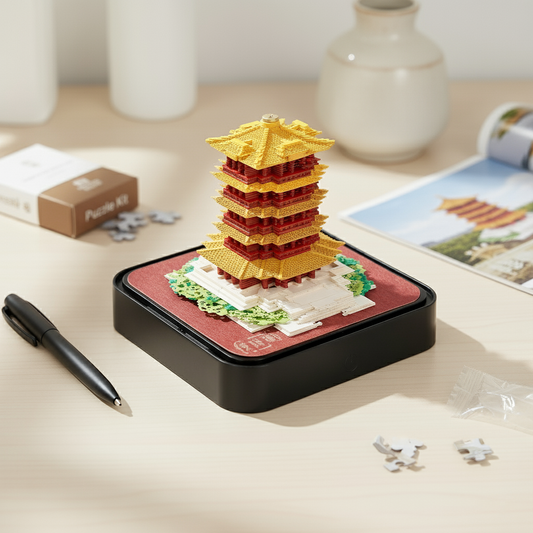 Yellow Tower 3D Calendar 2026 (With Light)
