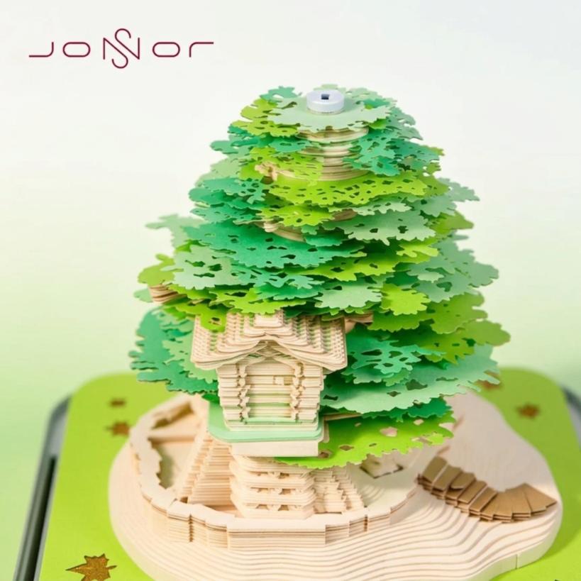 Calendario 3D de flor de cerezo Sakura 2025