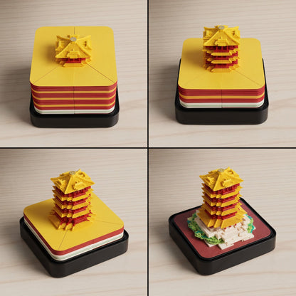 Yellow Tower 3D Calendar 2027 (With Light)