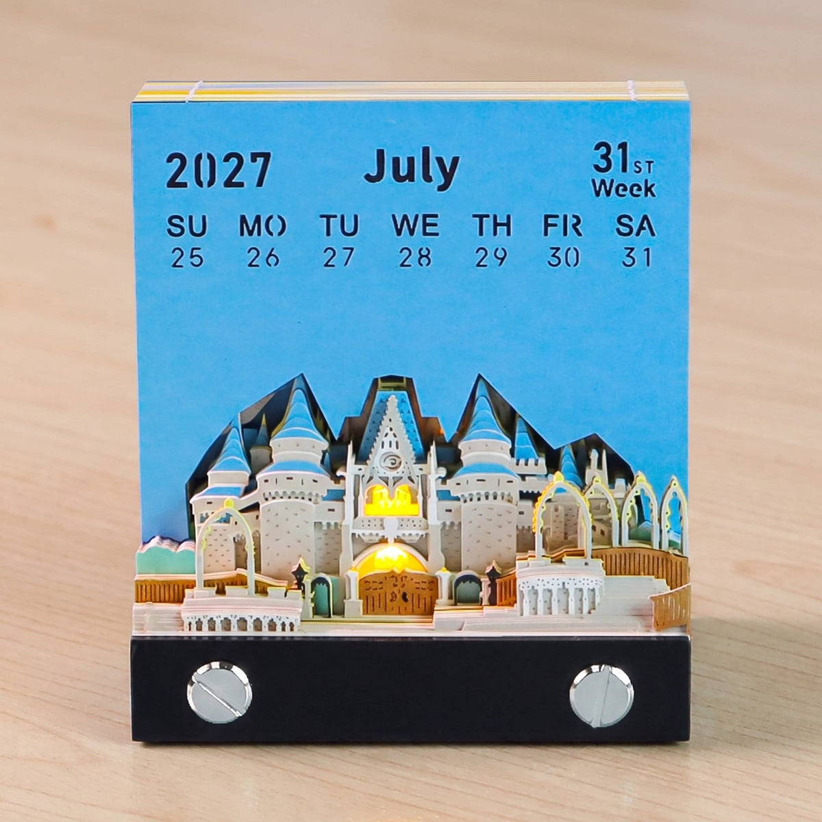 Wonderland Castle 2027 Calendar (with Light)