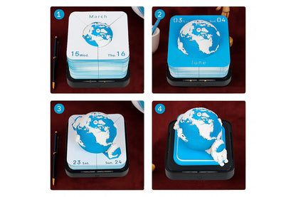 Around the World 3D Calendar 2025