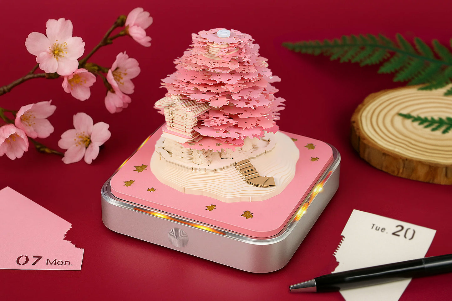 Sakura Cherry Blossom 3D Calendar