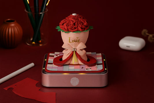 Rose Bouquet 3D Calendar 2025 (With Light)