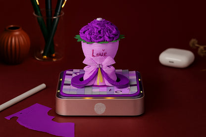 Rose Bouquet 3D Calendar 2025 (With Light)
